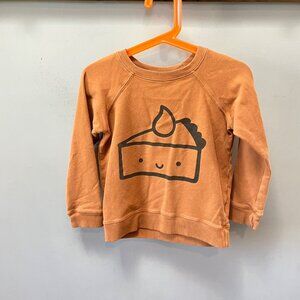 MochiKids Rust Colored Pie Graphic Sweatshirt- Size 4/5‎